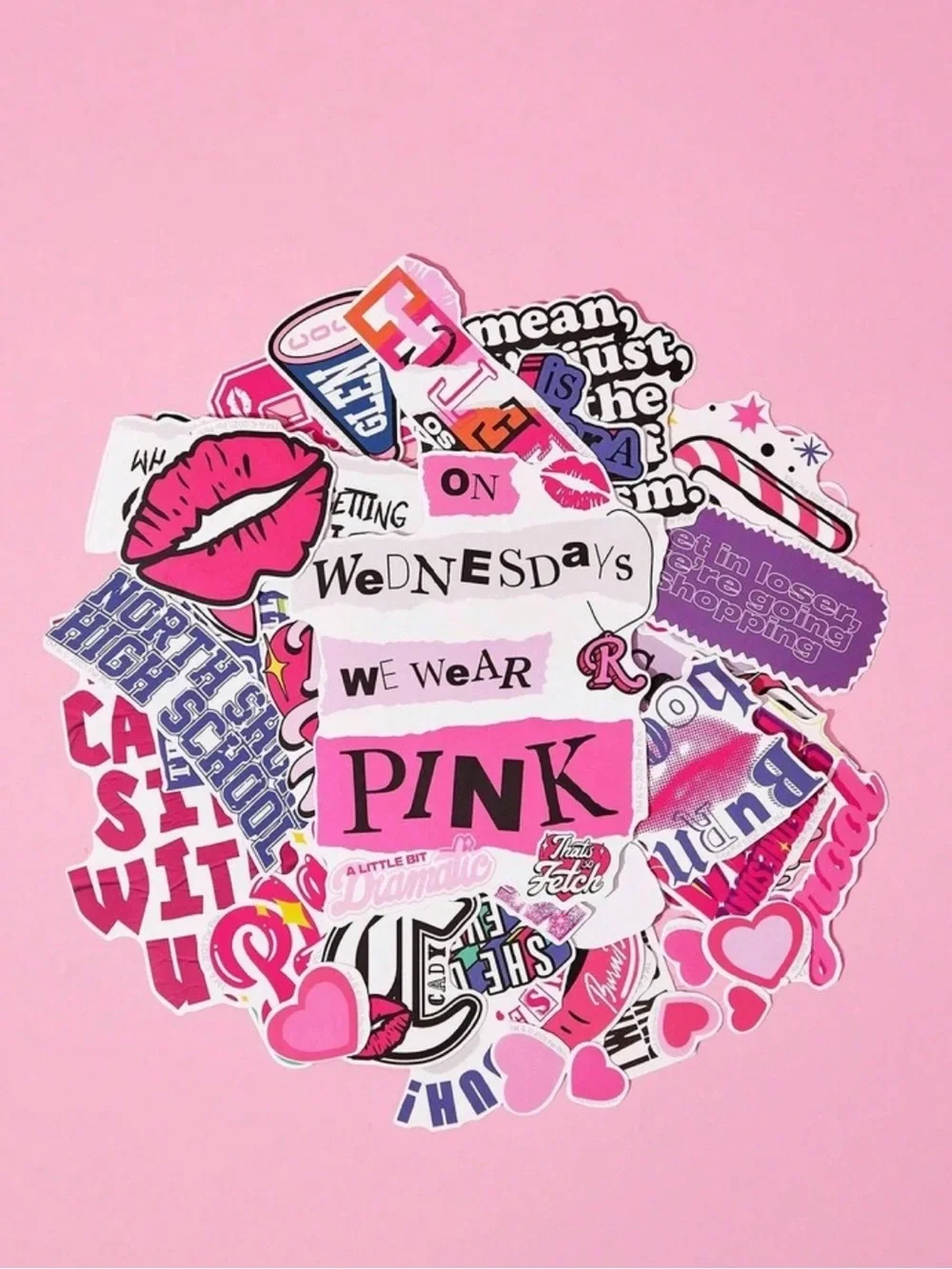 Macy's Pink Graphic Sticker Pack